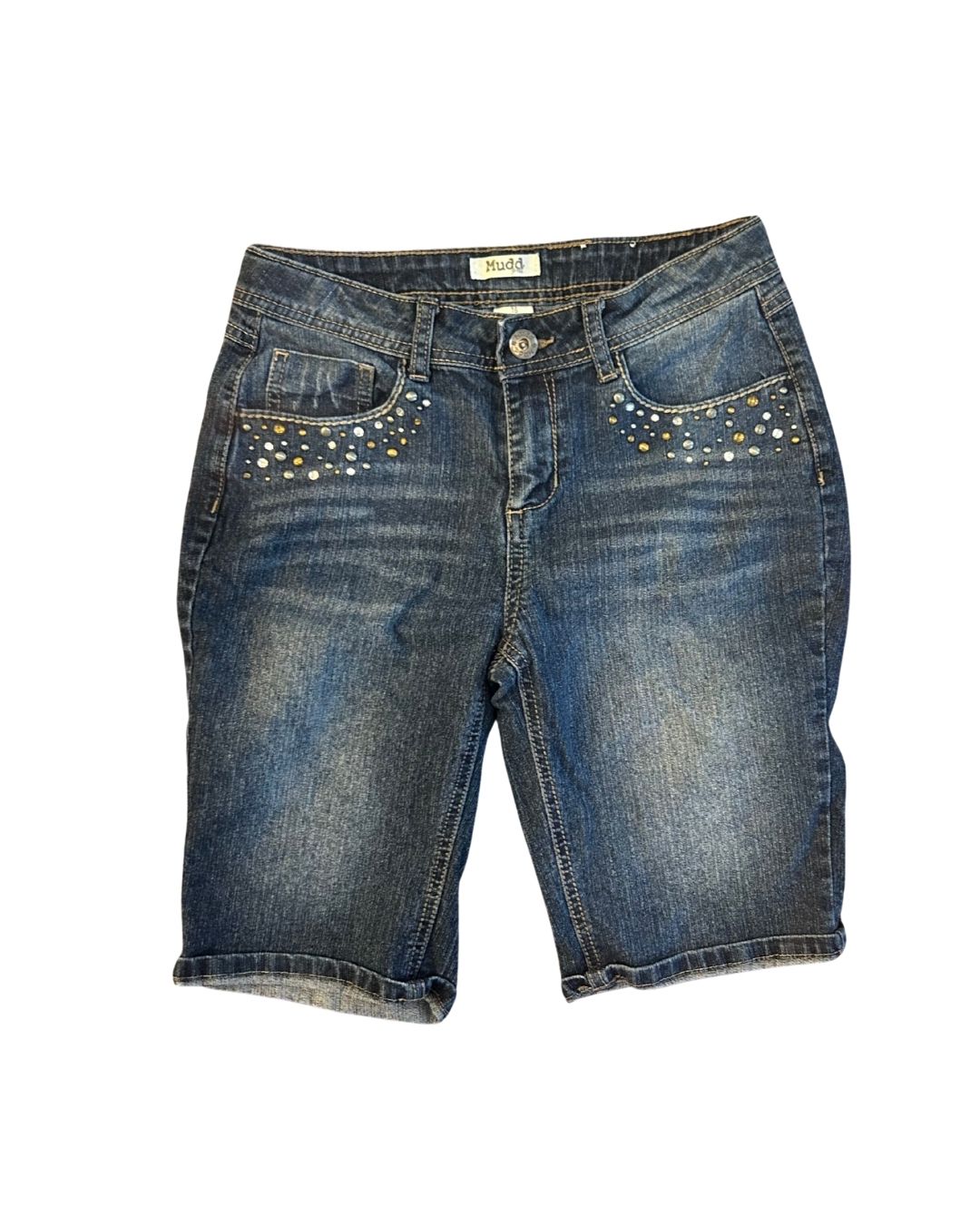 Y2K Mid Thigh Jean Shorts