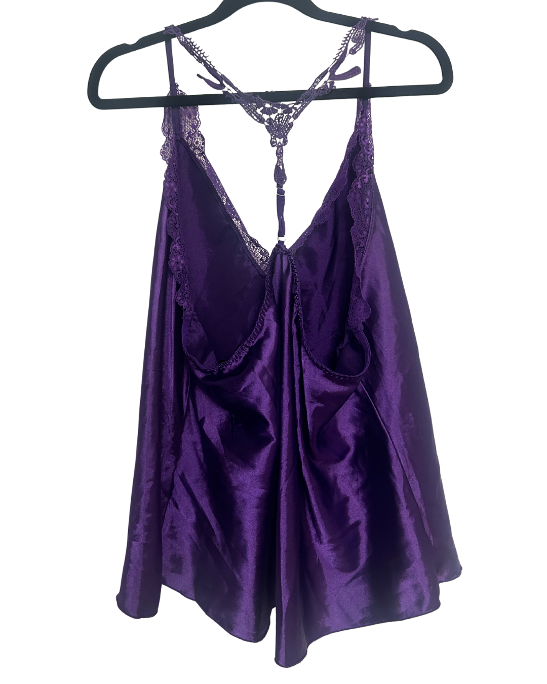 Purple Satin Sexy Tank