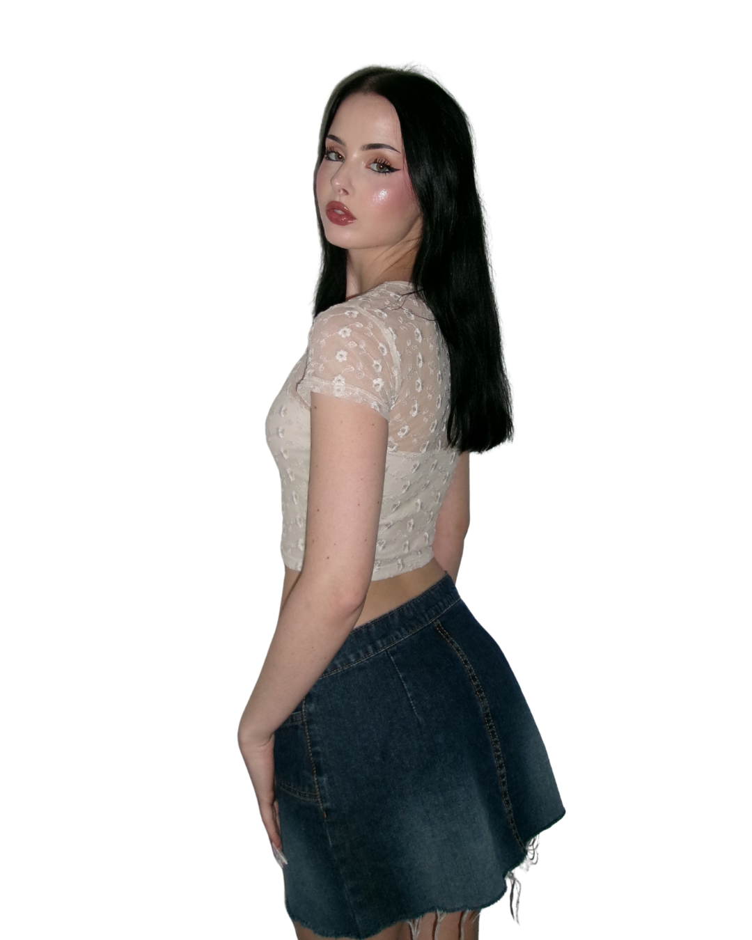 Cropped Coquette Baby Tee