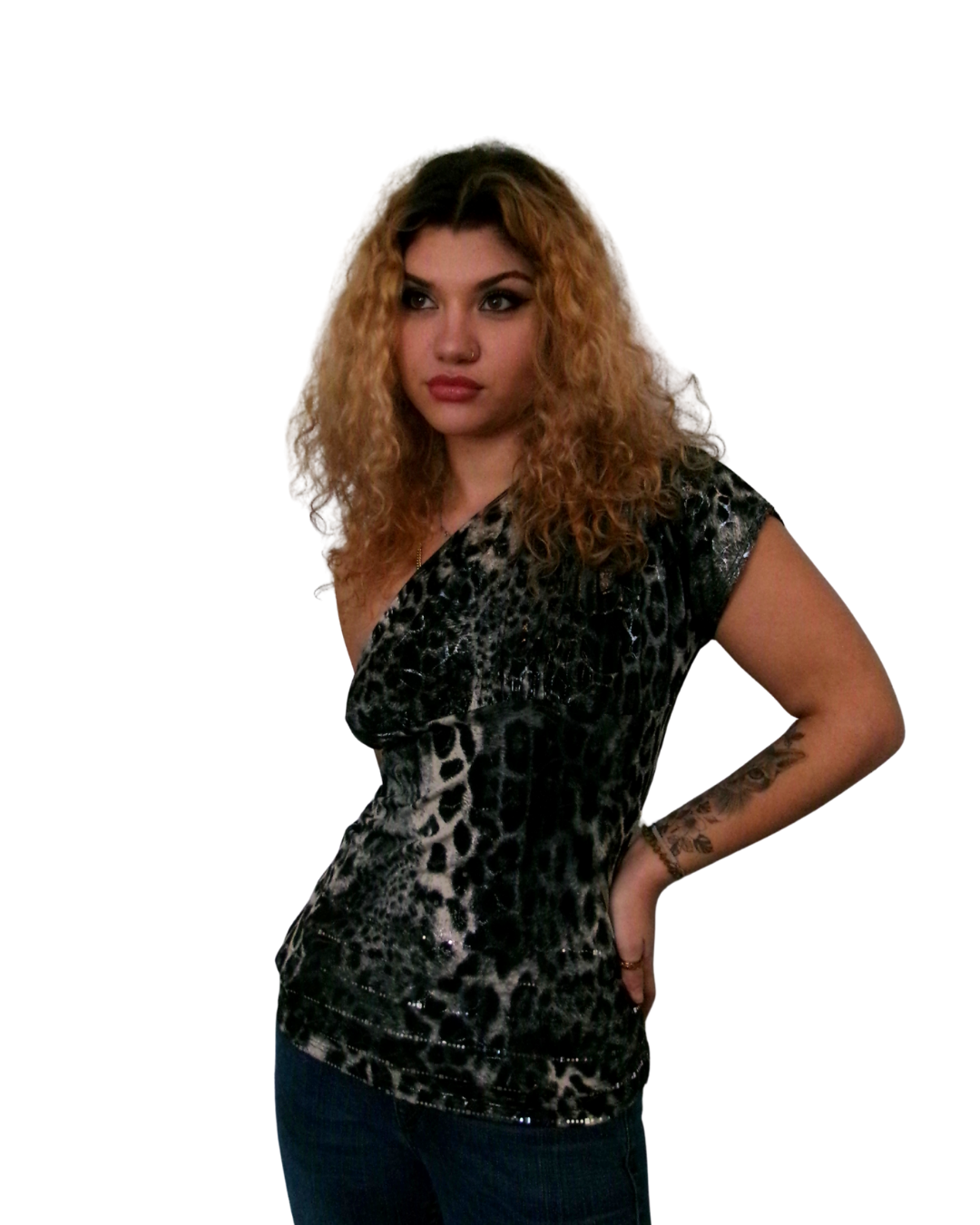 One Shoulder Y2K Top