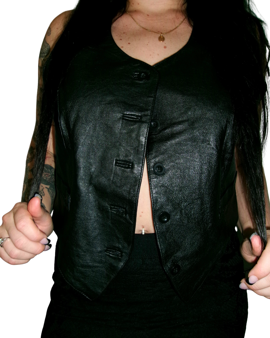 Fitted Leather Vest