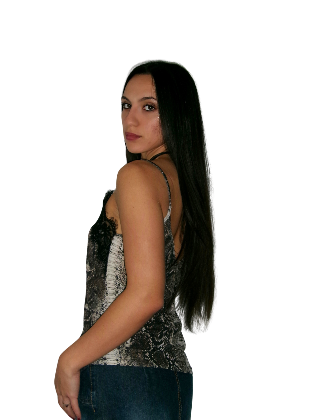 Snakeskin Loose Tank