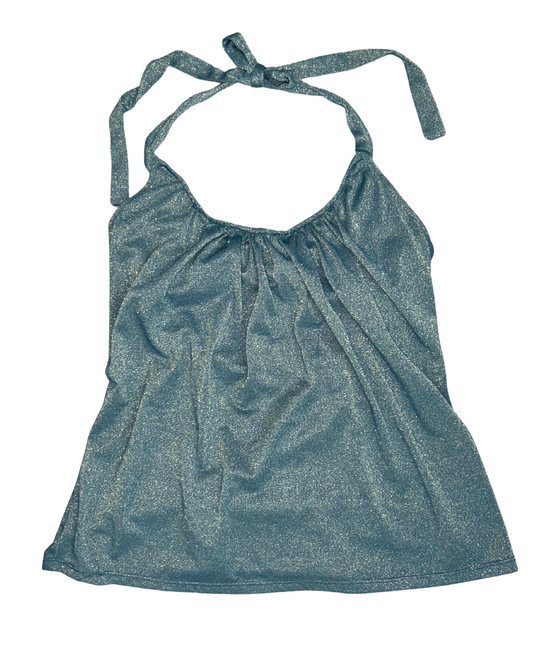 Y2K Shimmer Halter