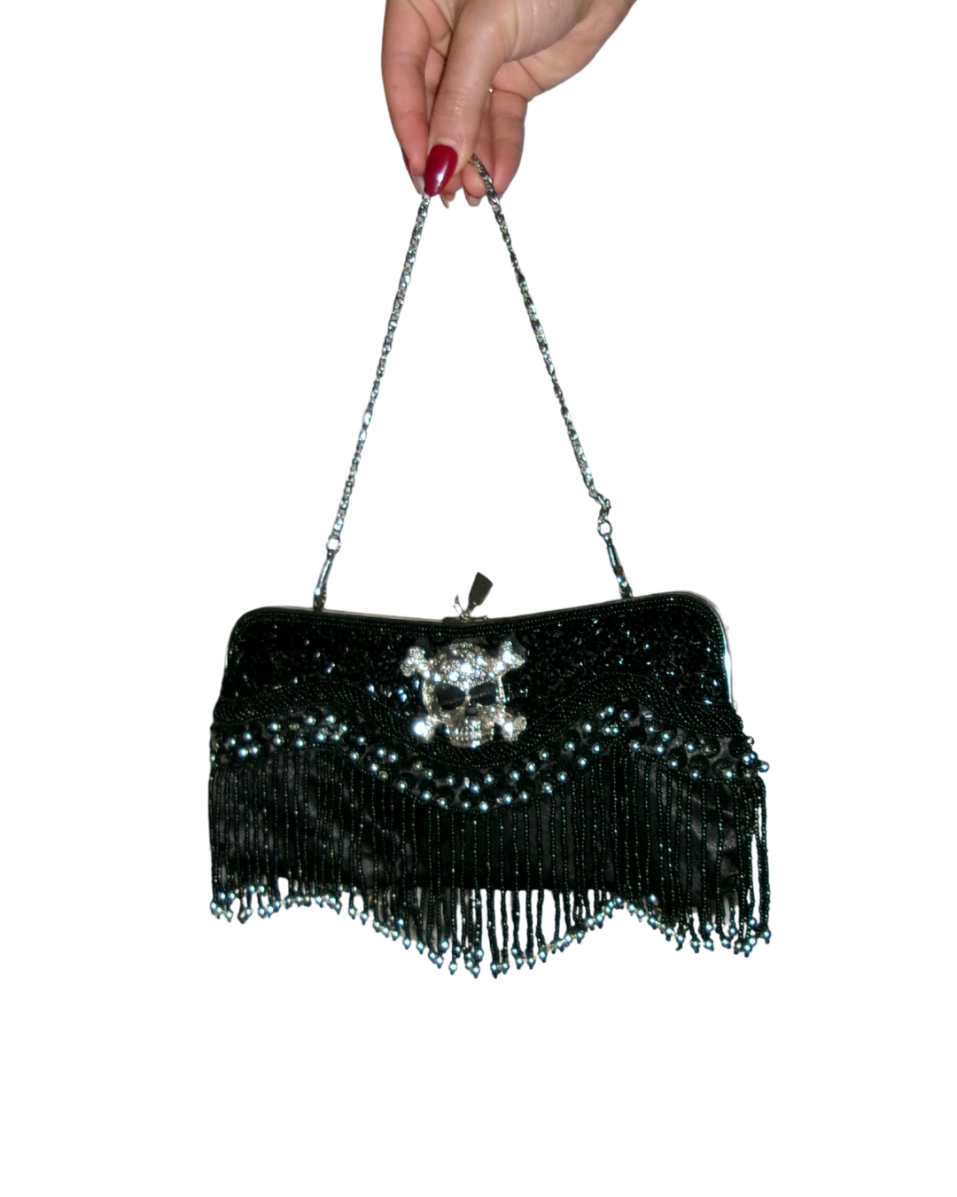 Mini Sparkle Skull Purse