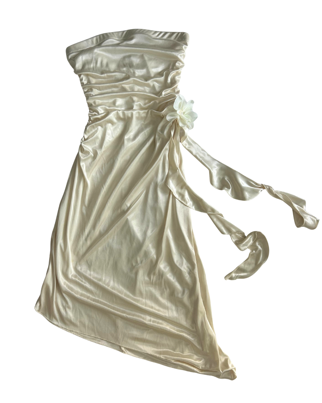 Fairycore Silk Strapless Dress