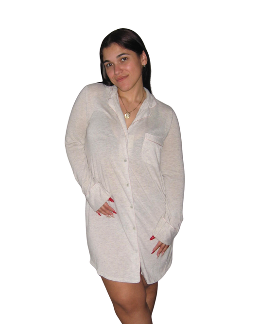 Oversized Sleep Button Down