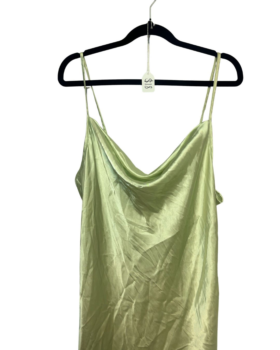 Satin Green Summer Dress