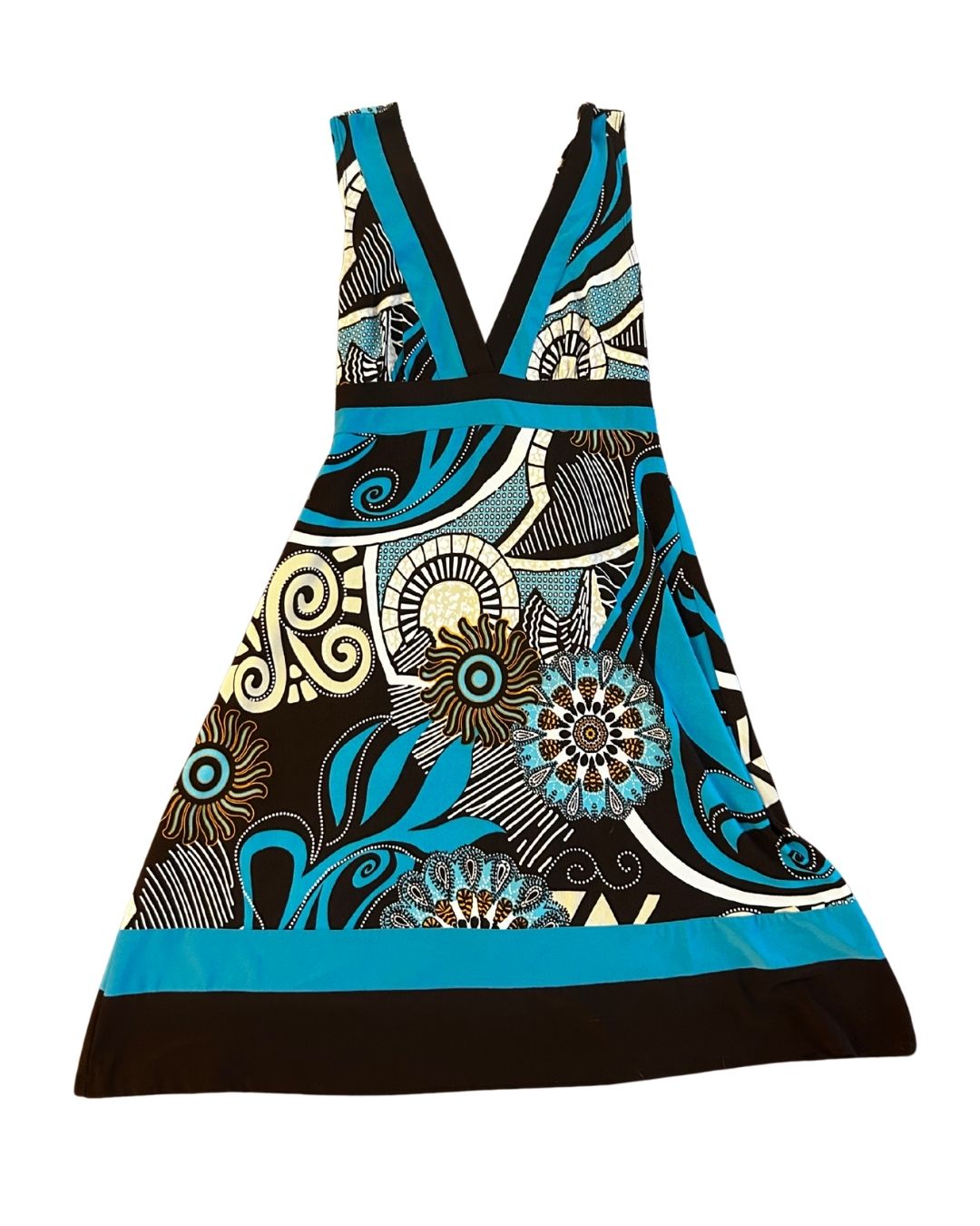 Retro Deep V Tank Dress