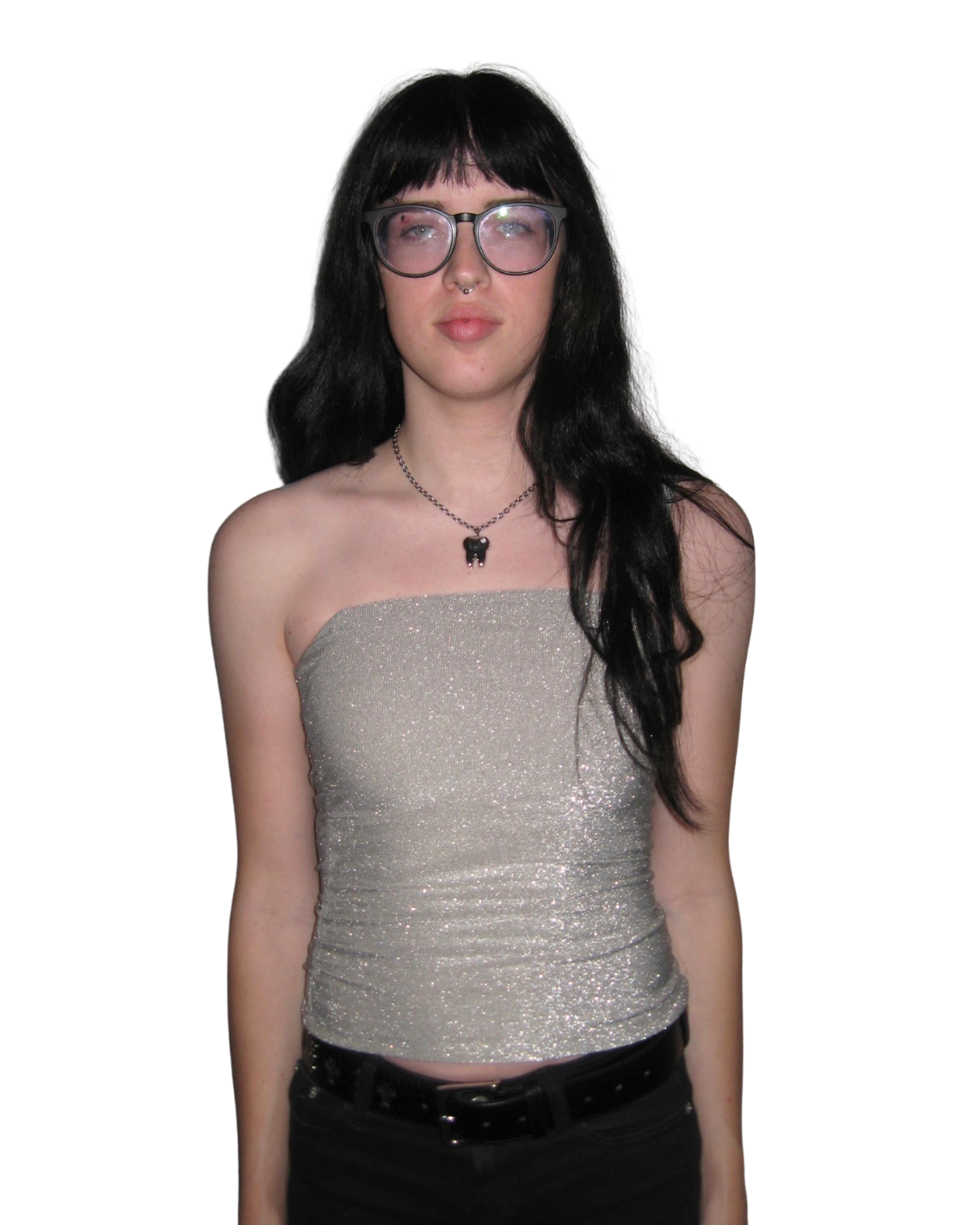 Strapless Shimmer Top