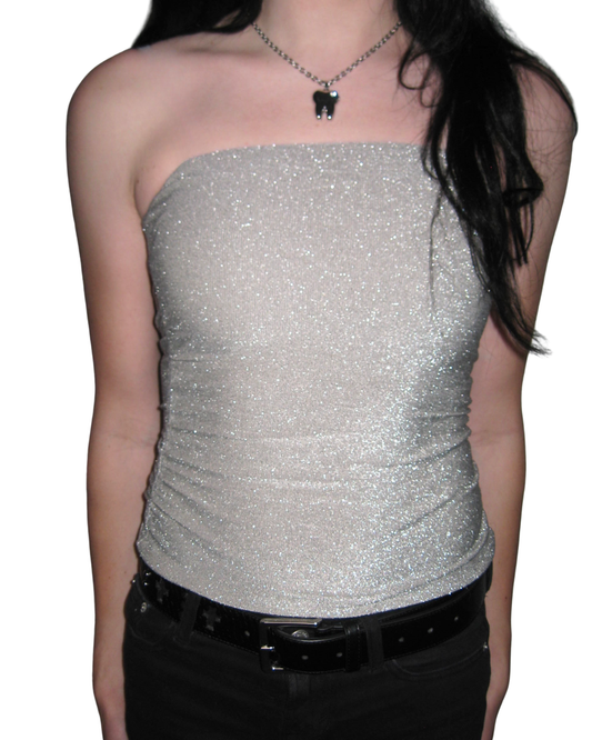 Strapless Shimmer Top