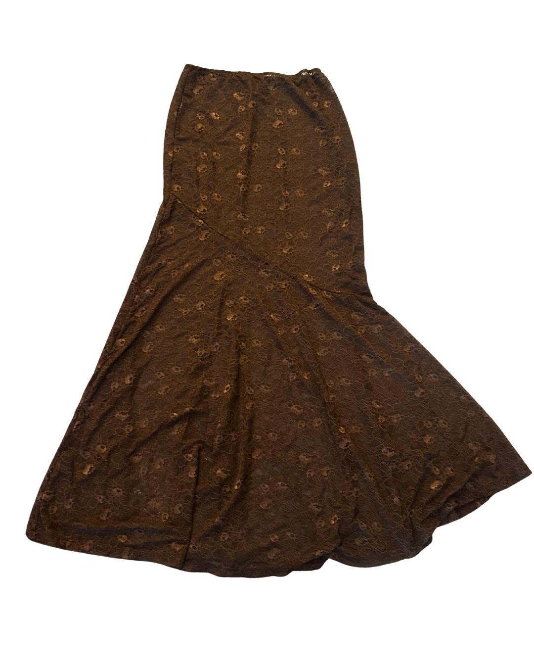 Brown Lace Whimsy Skirt
