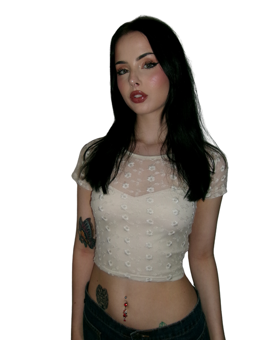 Cropped Coquette Baby Tee