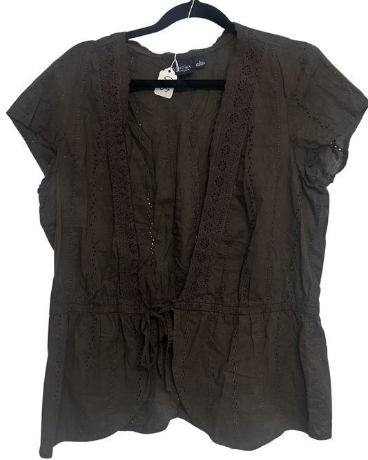 Brown Fairycore Blouse