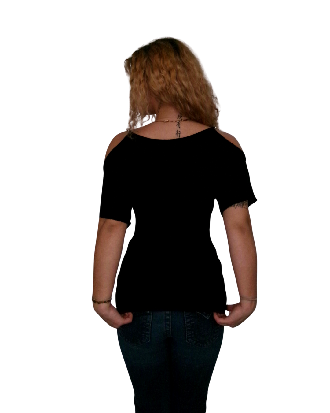 Y2K Open Shoulder Chain Tee